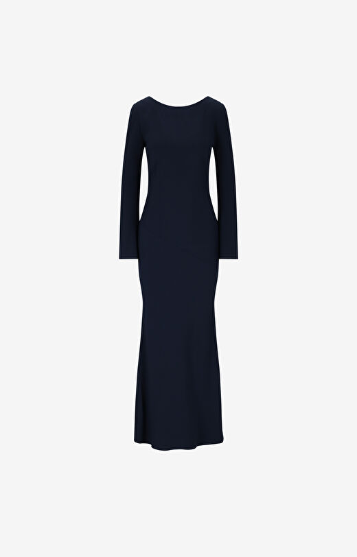 Gładka sukienka maxi