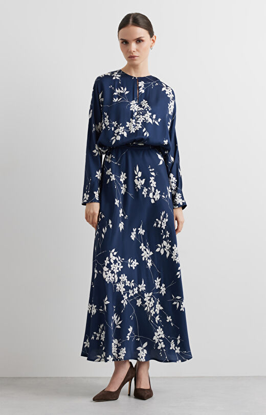 Sukienka kimonowa w print