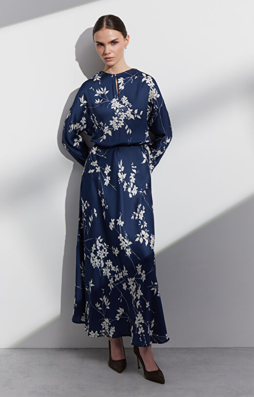 Sukienka kimonowa w print