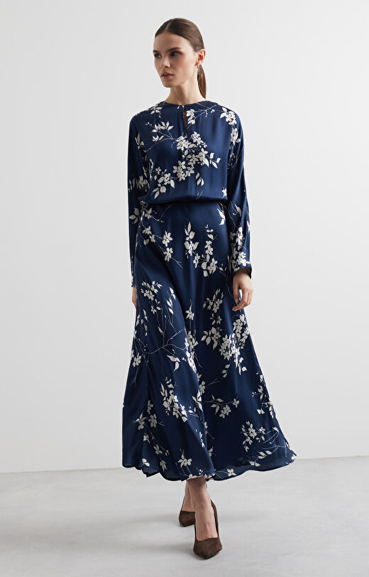 Sukienka kimonowa w print