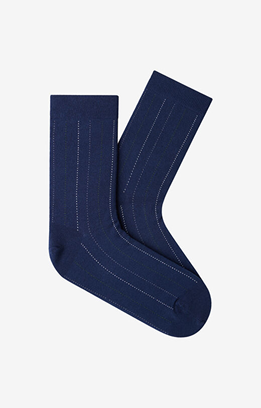 Długie skarpety w geometryczny wzór