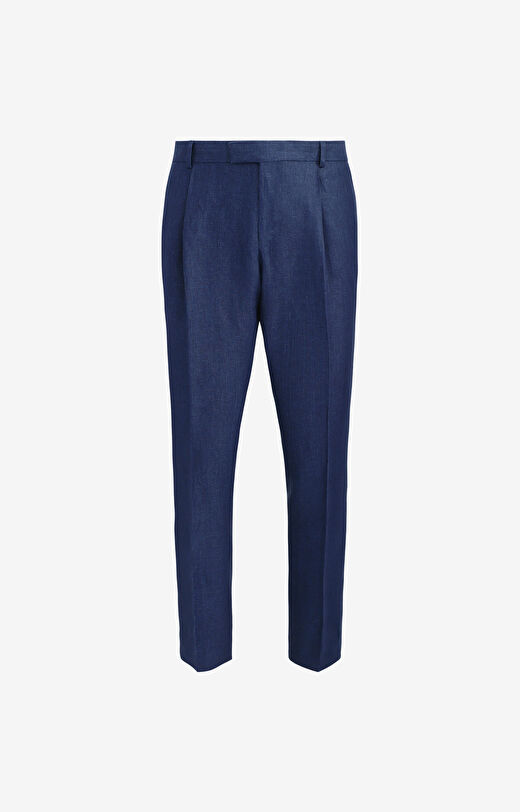 Spodnie lniane super slim do garnituru - Mix&Match