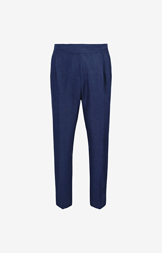 Spodnie lniane regular fit do garnituru - Mix&Match