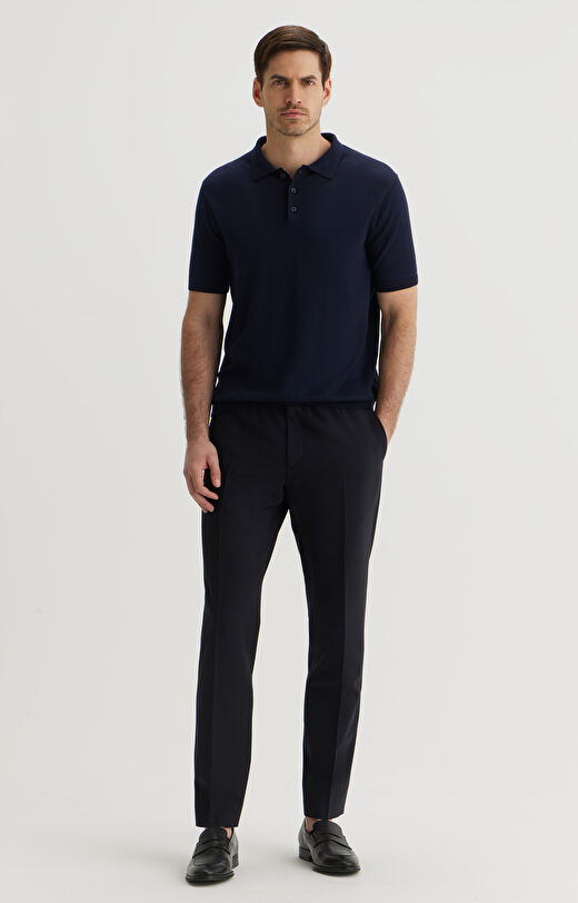 Granatowe chinosy slim fit