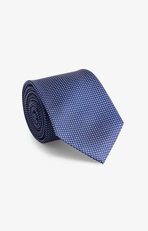 Jedwabny krawat w mikrowzór