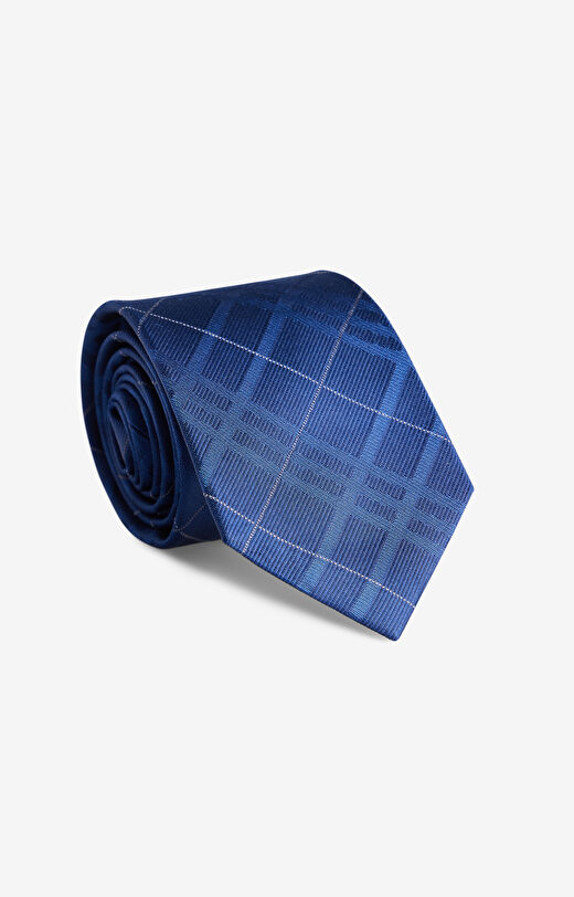 Jedwabny krawat w kratę