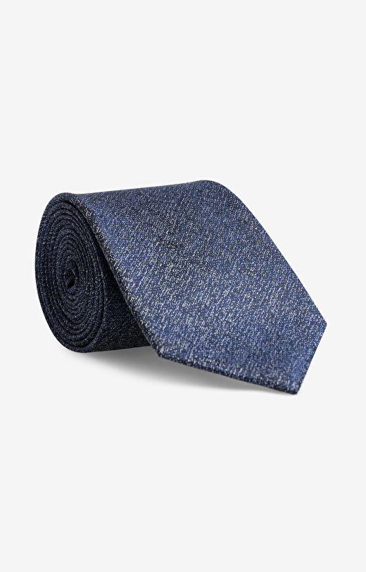Jedwabny krawat z melanżowej tkaniny