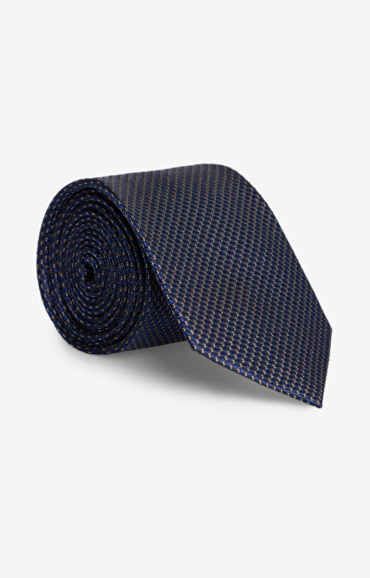 Jedwabny krawat w mikrowzór