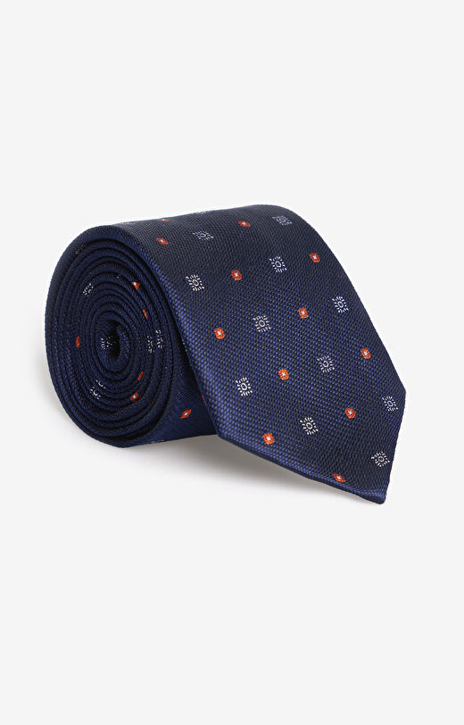 Jedwabny krawat w mikrowzór