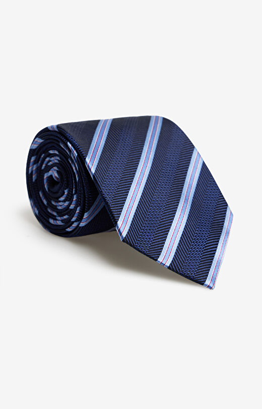 Jedwabny krawat w paski