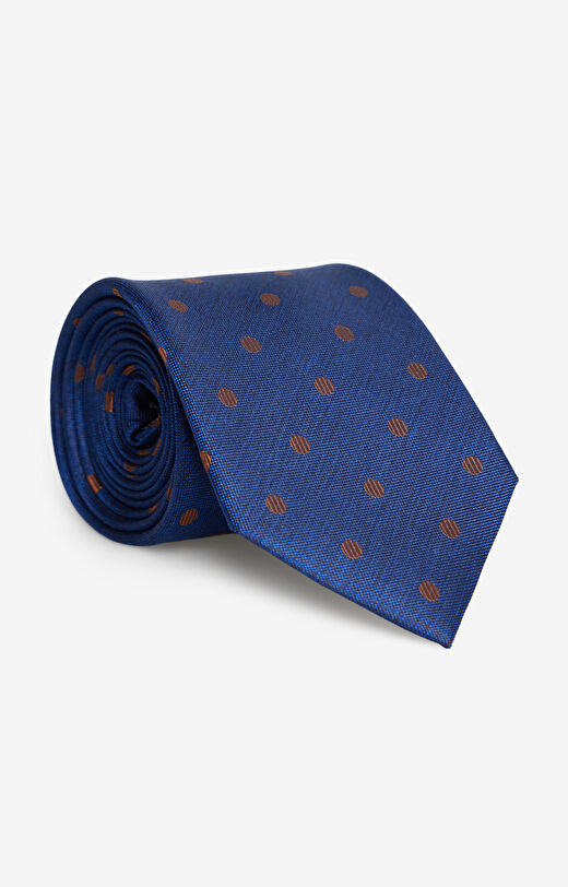 Jedwabny krawat w kropki