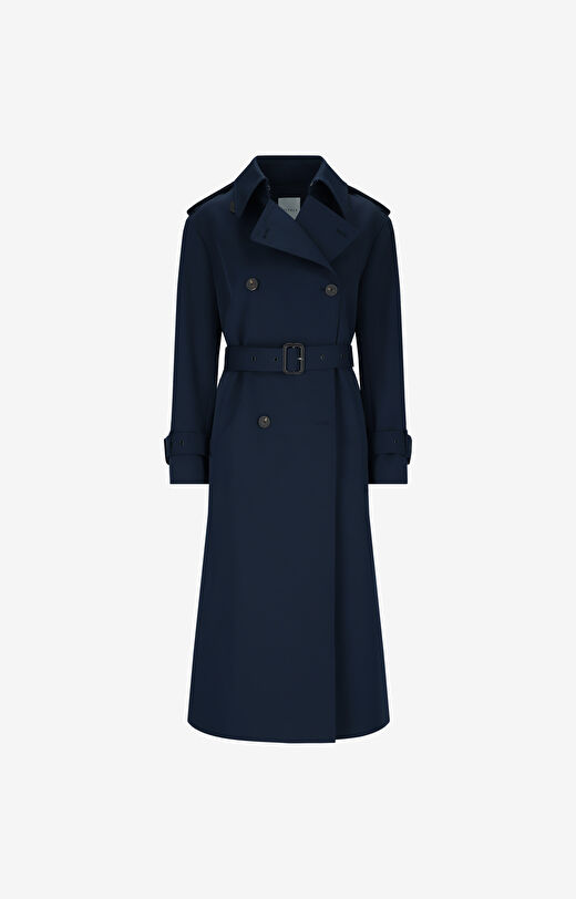 Dwurzędowy płaszcz slim