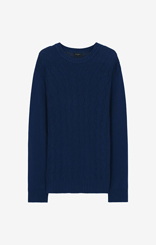 Sweter w strukturalny wzór