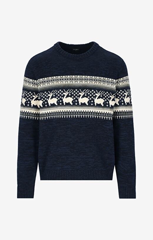 Sweter w świąteczny wzór