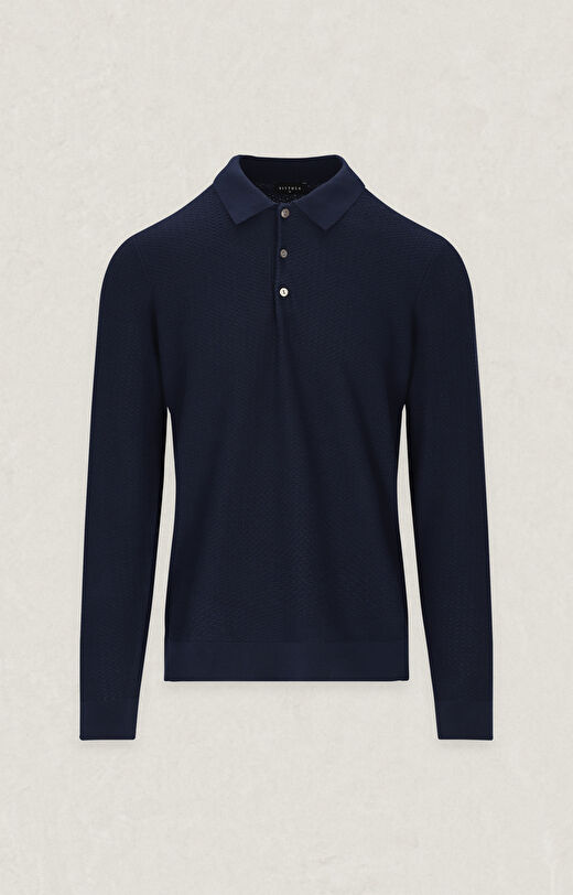 Bawełniany sweter polo