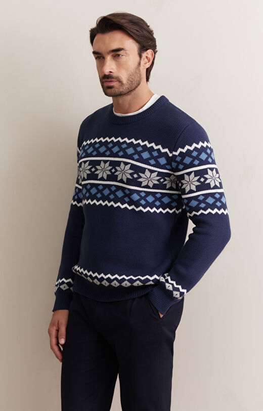 Sweter we wzory