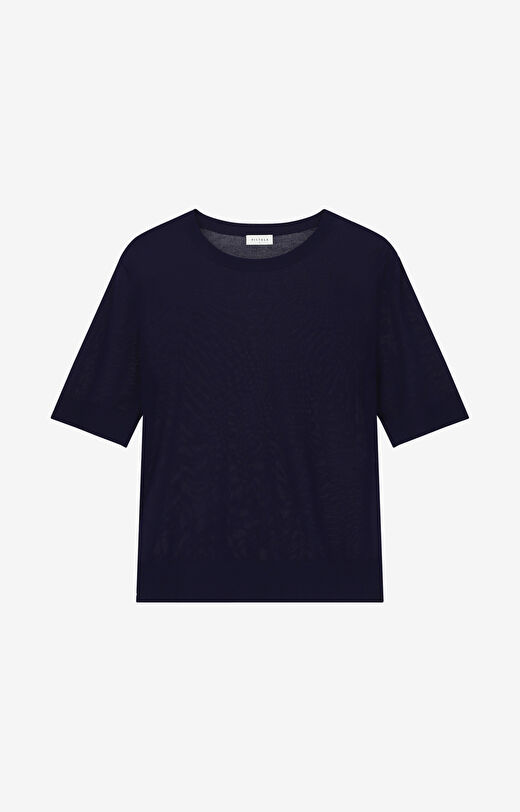 T-shirt swetrowy slim