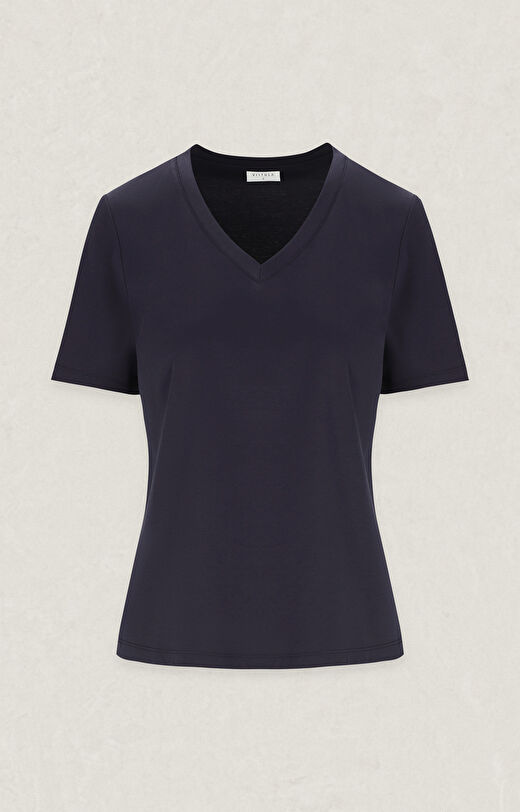 T-shirt slim v-neck