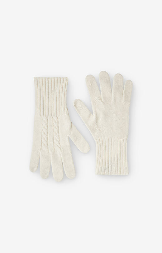 Rękawiczki z warkoczowym splotem