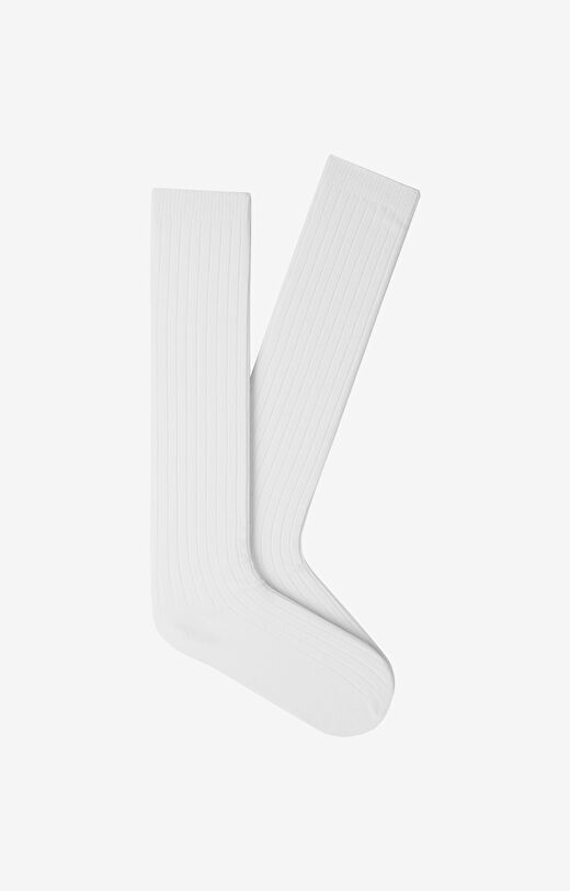 Długie skarpety w prążek