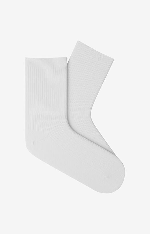 Długie skarpety w prążek