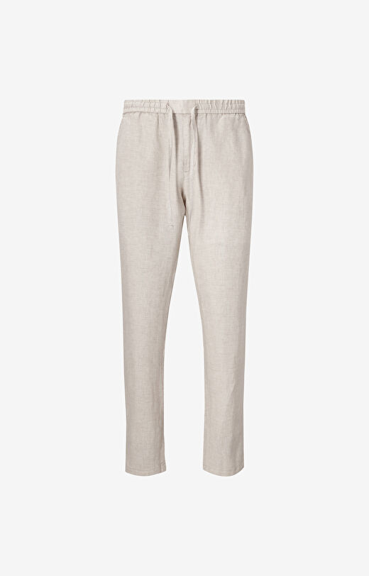 Spodnie lniane regular fit