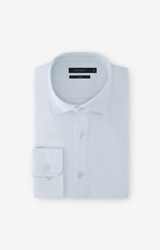 Dzianinowa koszula slim