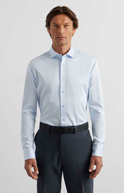 Dzianinowa koszula slim