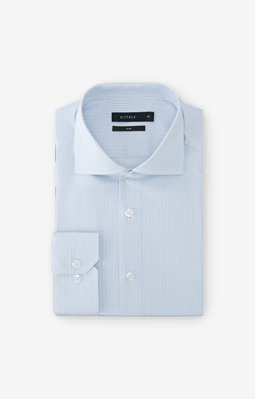 Koszula slim fit w prążek