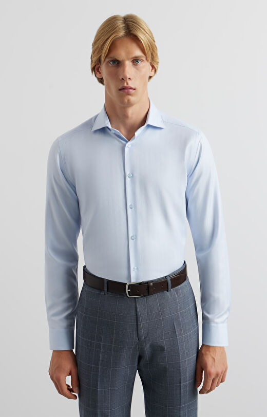 Koszula slim w jodełkę