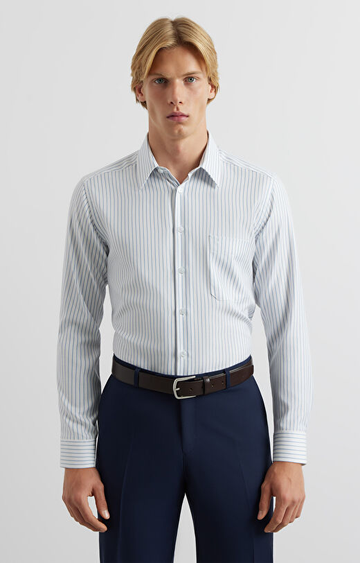 Koszula slim w prążek