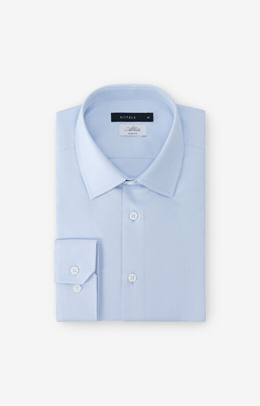 Koszula slim w mikrowzór