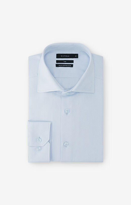 Koszula slim w jodełkę