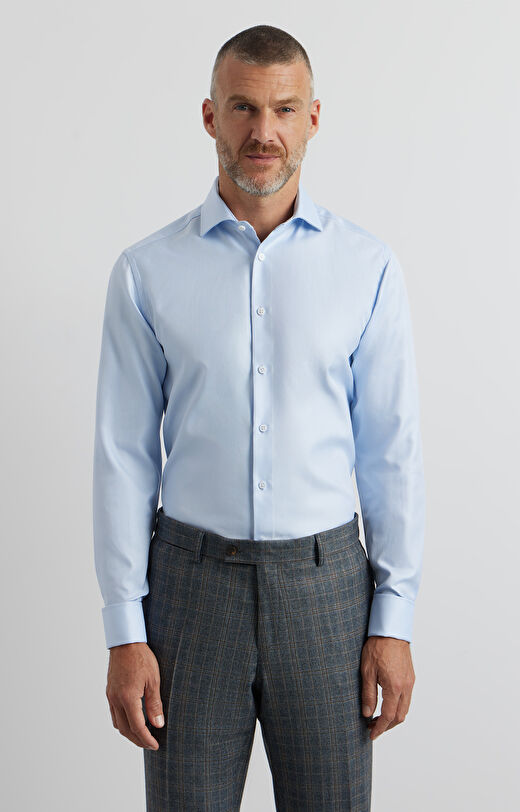 Koszula slim w mikrowzór