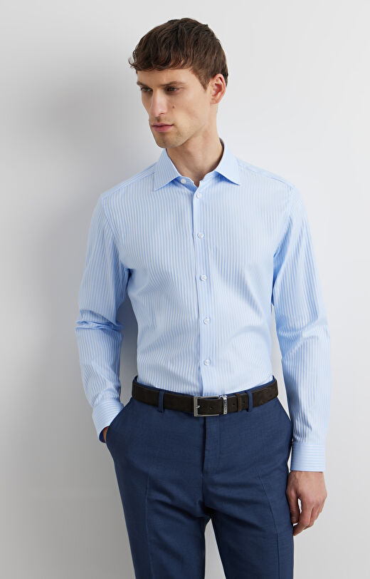 Koszula slim w prążek