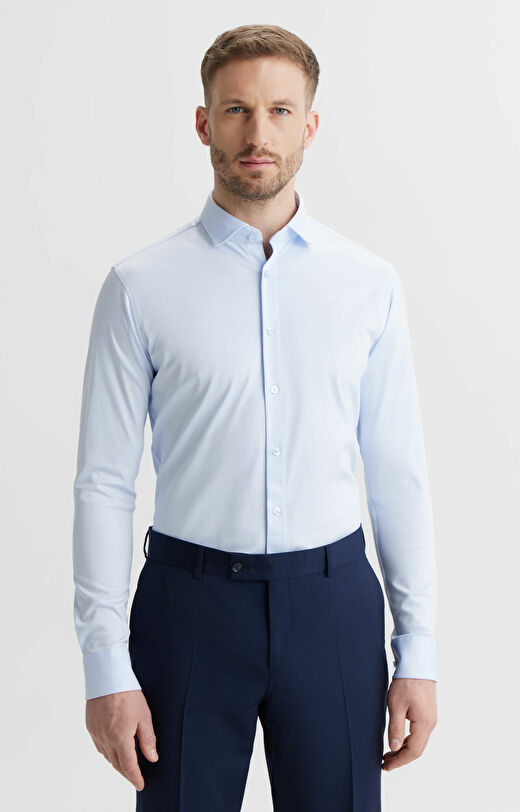 Dzianinowa koszula slim