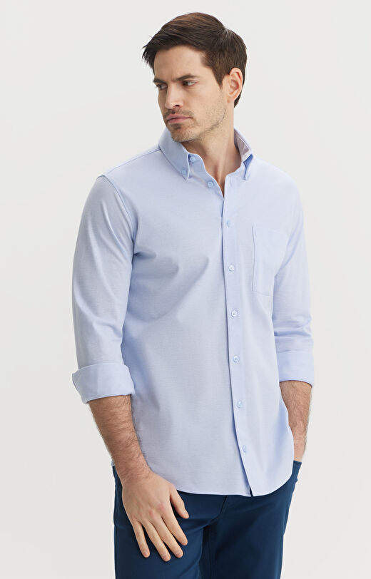 Koszula z dzianiny slim fit