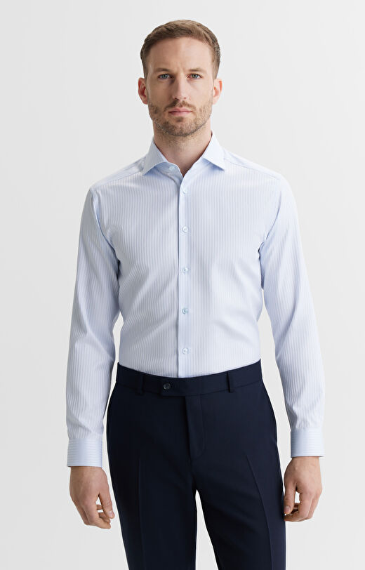 Koszula slim fit w prążek