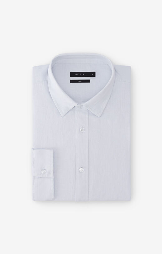 Koszula lniana slim fit