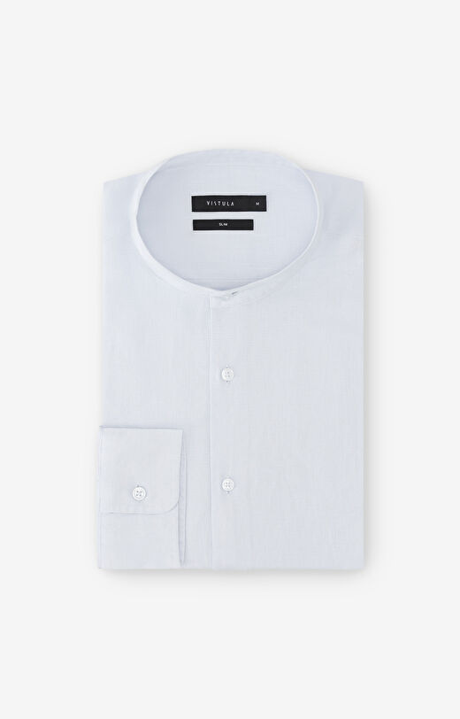 Koszula lniana slim fit