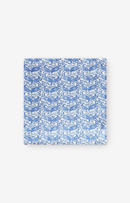 Jedwabna poszetka w geometryczny wzór