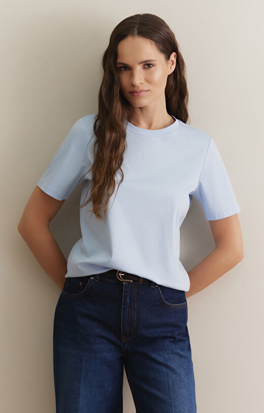 T-shirt slim round neck