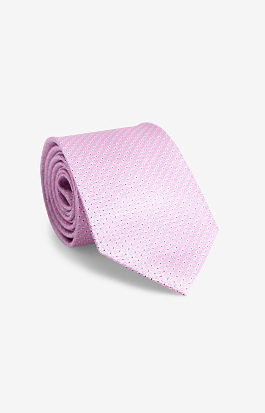 Jedwabny krawat w kropki