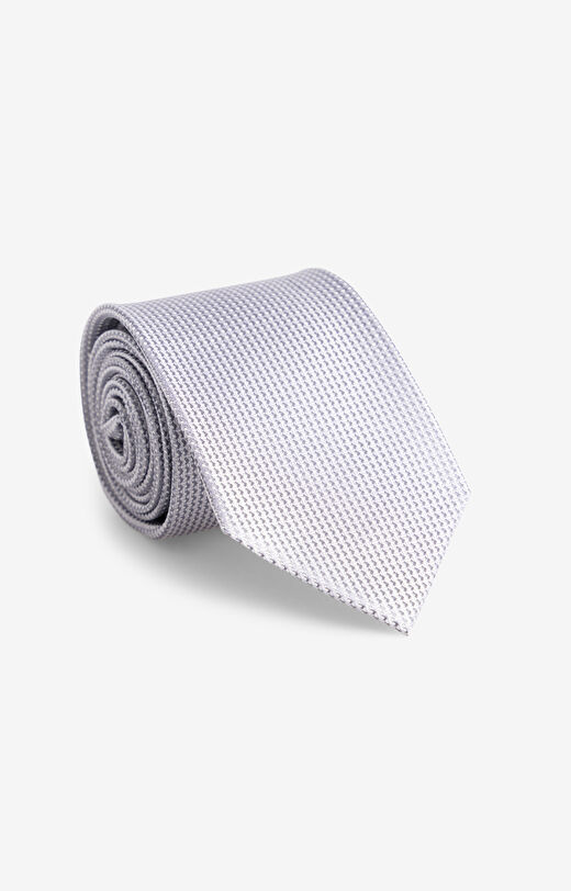 Jedwabny krawat w mikrowzór