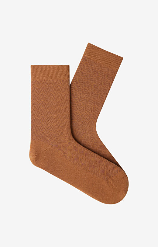 Długie skarpety w geometryczny wzór