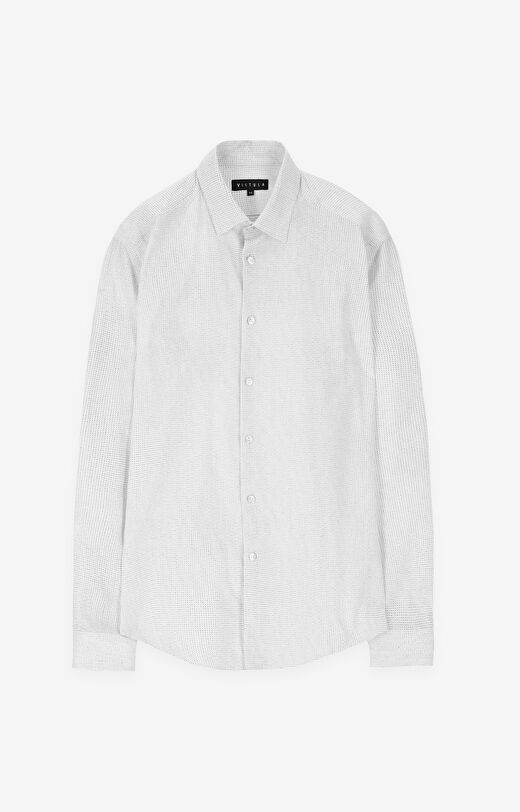 Koszula slim fit w mikrowzór