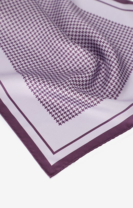 Jedwabna poszetka w pepitę