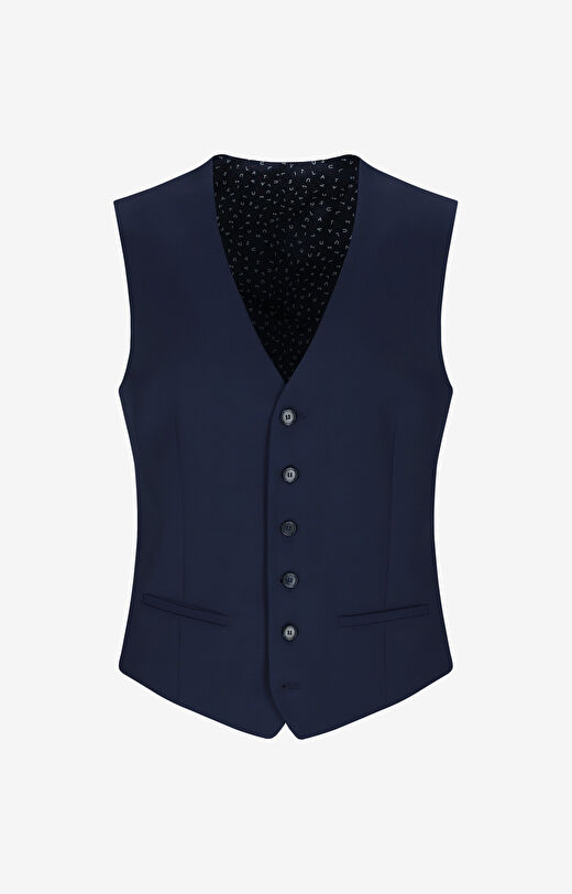 Kamizelka super slim z włoskiej wełny