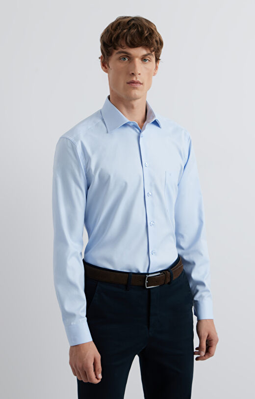 Koszula slim w mikrowzór