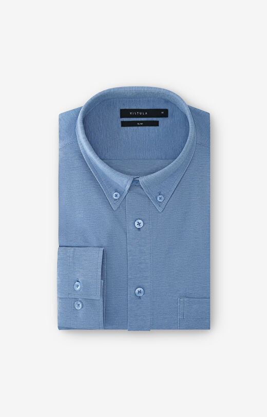 Dzianinowa koszula slim